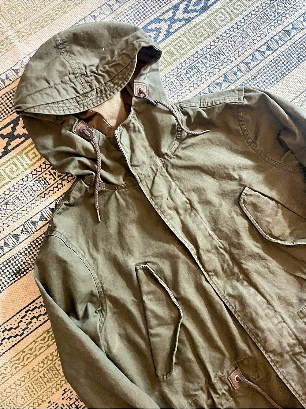 DividedMen's Olive Hooded Field Jacket